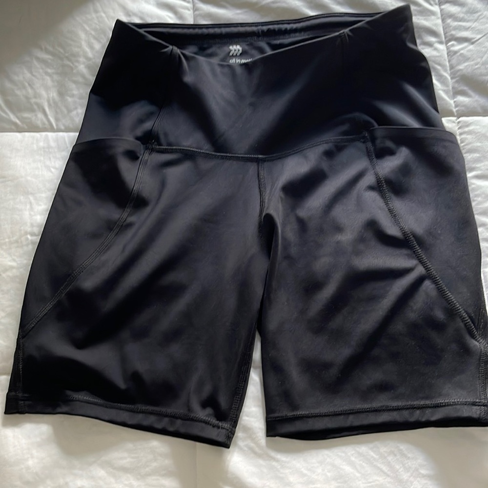Black biker shorts 8” inseem